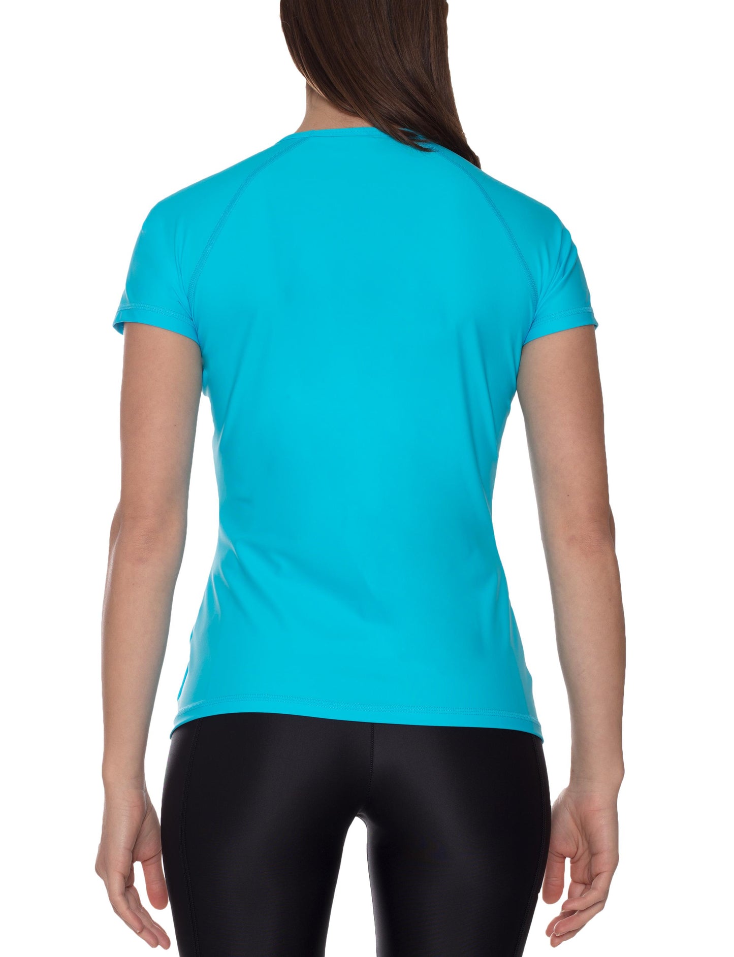 Polera manga corta corte recto mujer con filtro solar UV 300+ marca IQ