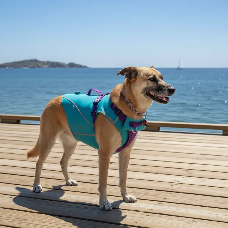 Capas con filtro solar UPF 50+ para perros marca Zunblock
