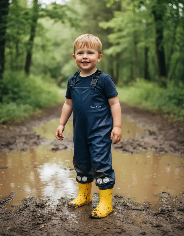 Jardinera sin forro 100% impermeable 5.000mm Azul Marino marca KoziKidz