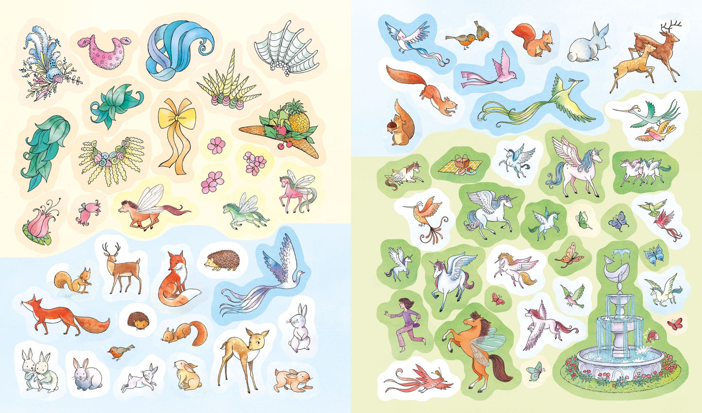 Mein Stickerbuch. "Im Land der Feenponys". Libro con adhesivos. Alemán