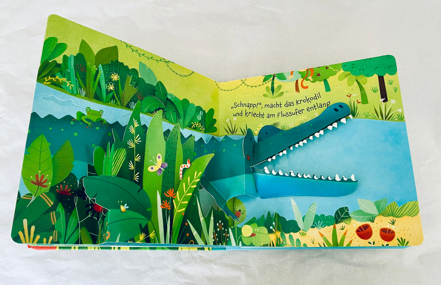 Libro de cuentos alemán "Mein erstes pup-up-Buch: im Dschungel" - "Mi primer libro 3d: en la jungla"