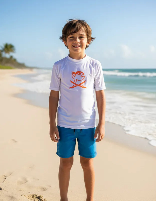 Polera juvenil manga corta con filtro solar UPF 300+ marca IQ
