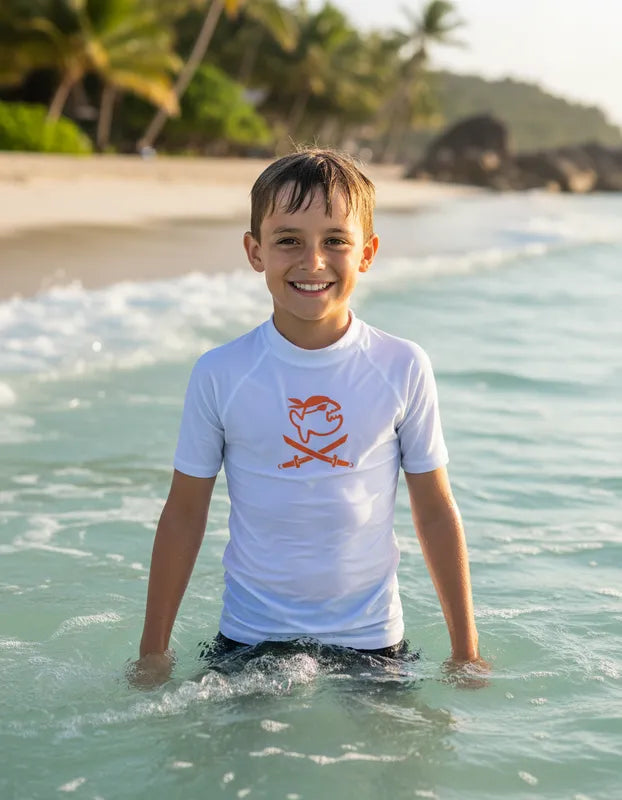 Polera juvenil manga corta con filtro solar UPF 300+ marca IQ