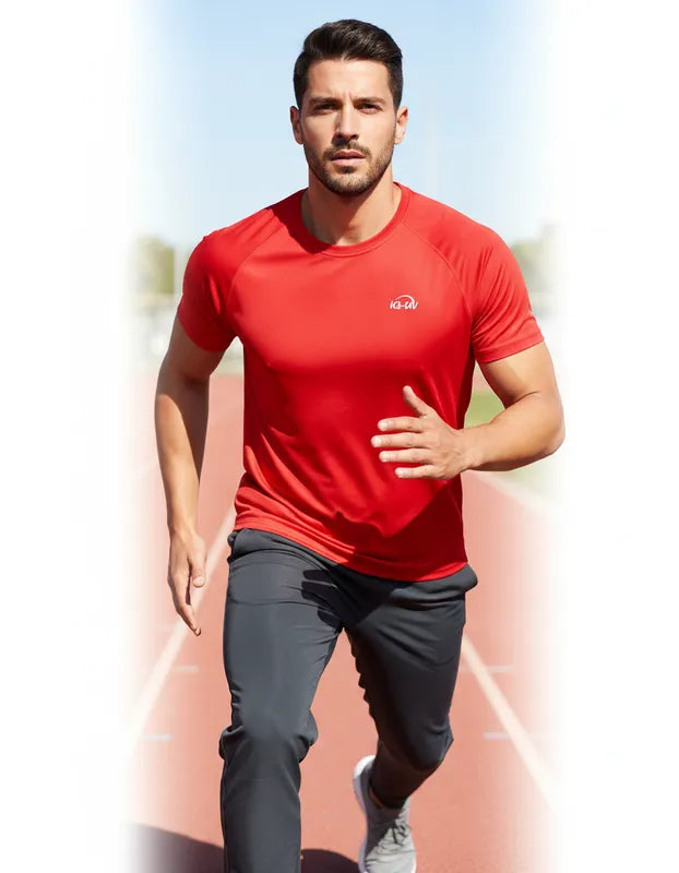 Polera manga corta corte recto hombre con filtro solar UPF 300+ marca IQ