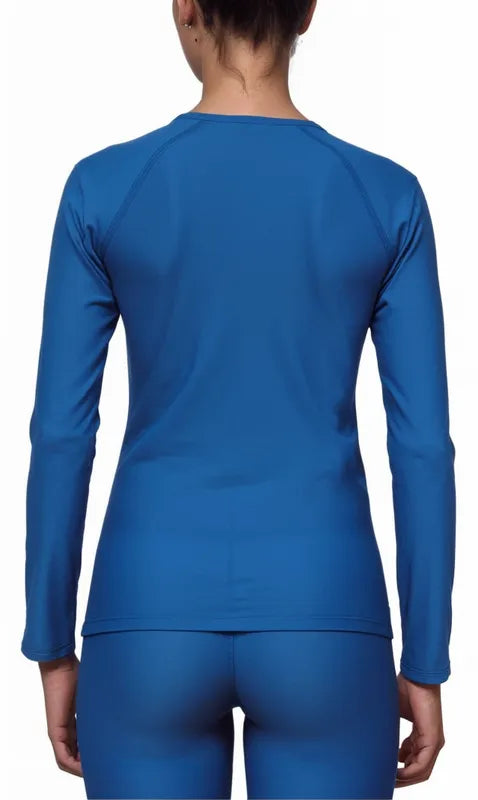 Polera manga larga corte recto mujer con filtro solar UPF 300+ marca IQ