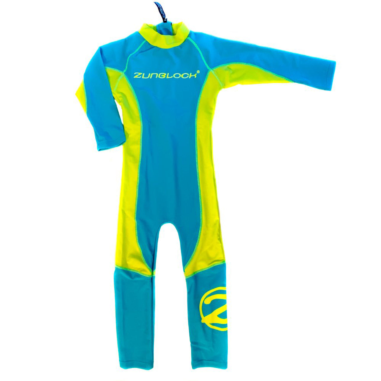 Traje de baño entero manga larga con filtro solar UPF 50+ marca Zunblock