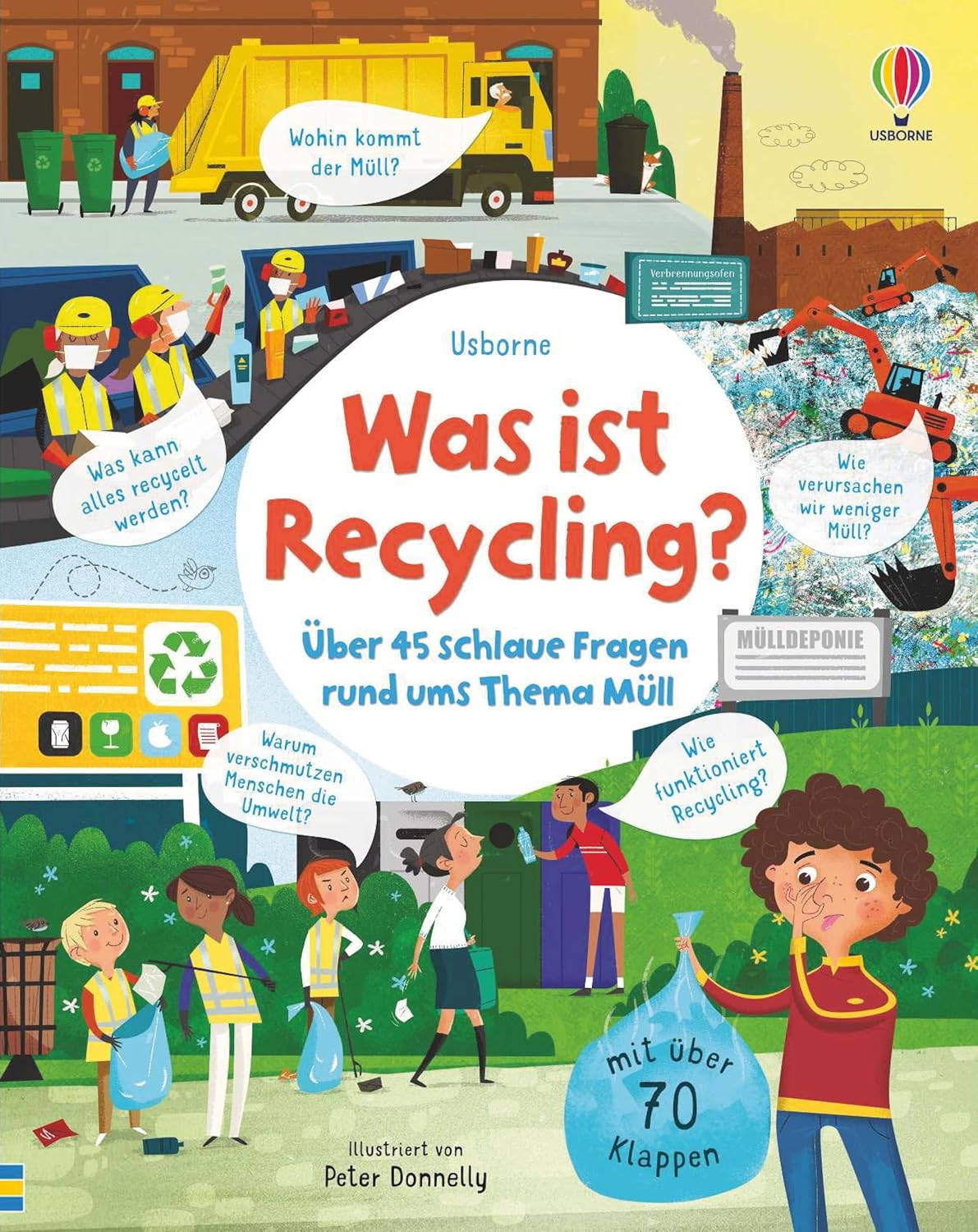 Libro de aprendizaje "Was ist Recycling?" ¿Qué es reciclar?" en Alemán