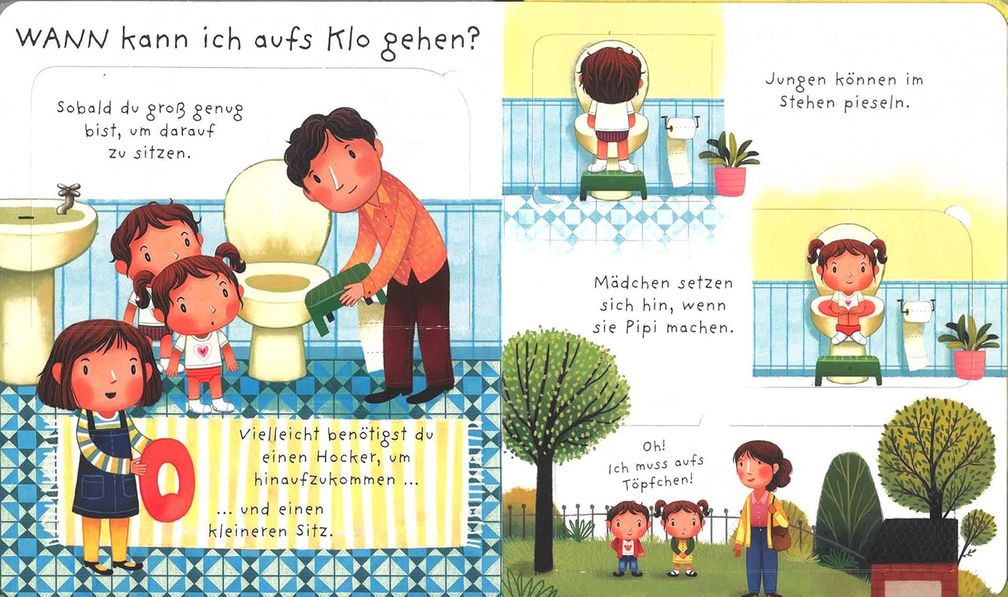 Cuento alemán para dejar el pañal: Windel, Töpfchen, Klo - Wohin mit dem Popo?