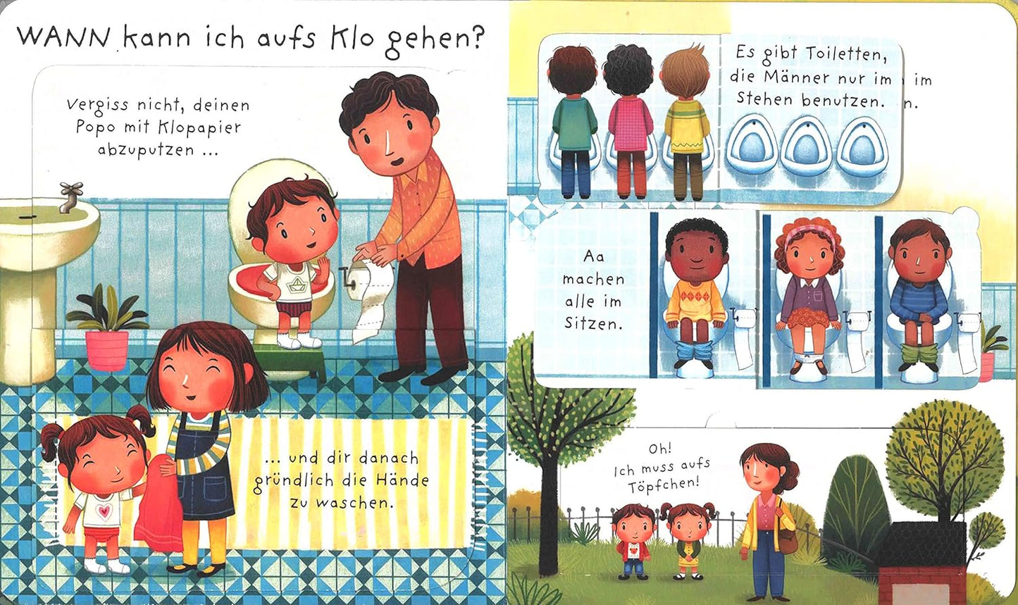Cuento alemán para dejar el pañal: Windel, Töpfchen, Klo - Wohin mit dem Popo?