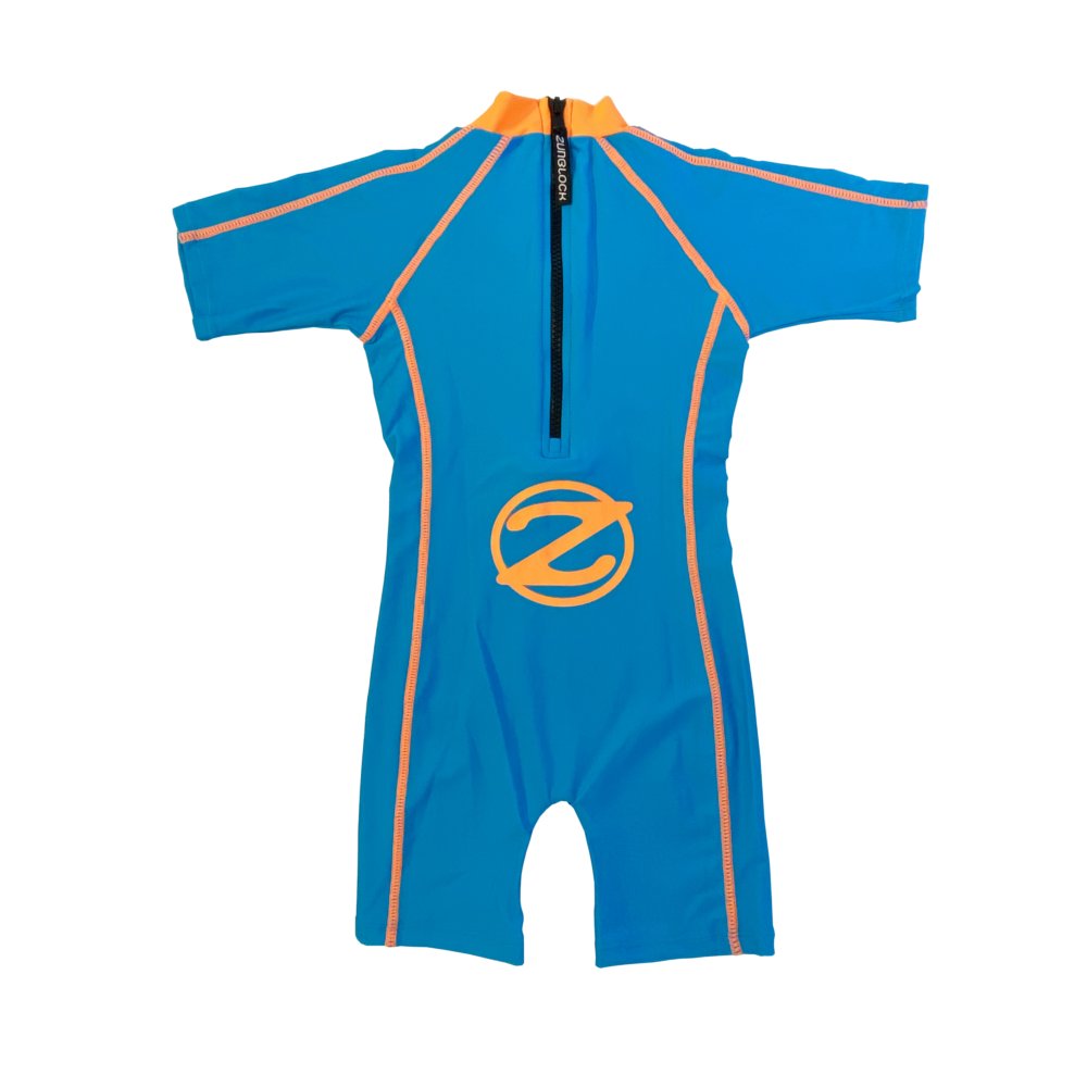 Traje de baño una pieza con filtro solar UPF 50+ marca Zunblock
