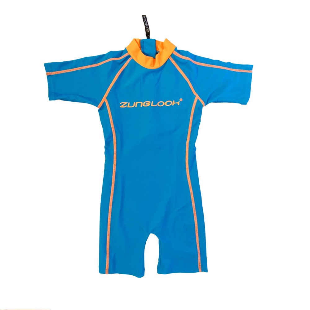 Traje de baño una pieza con filtro solar UPF 50+ marca Zunblock