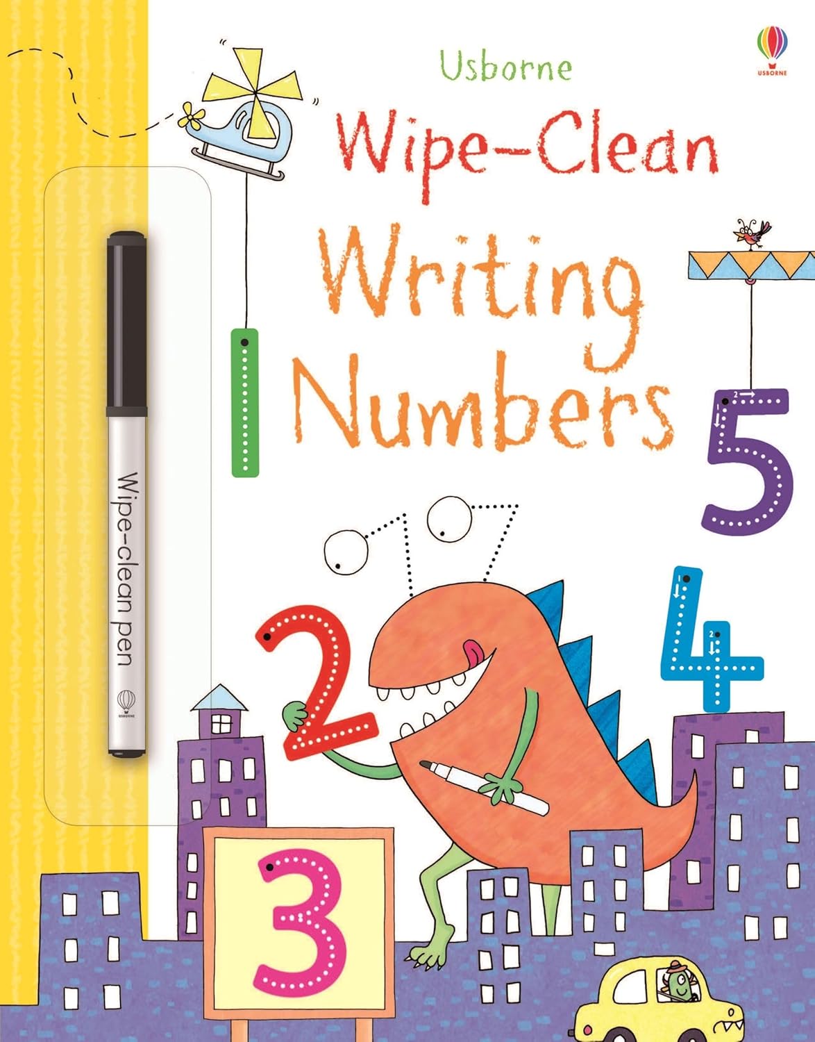 Libro de actividades en inglés: "Wipe-clean Writing Numbers"-"Borra y aprende a escribir números"