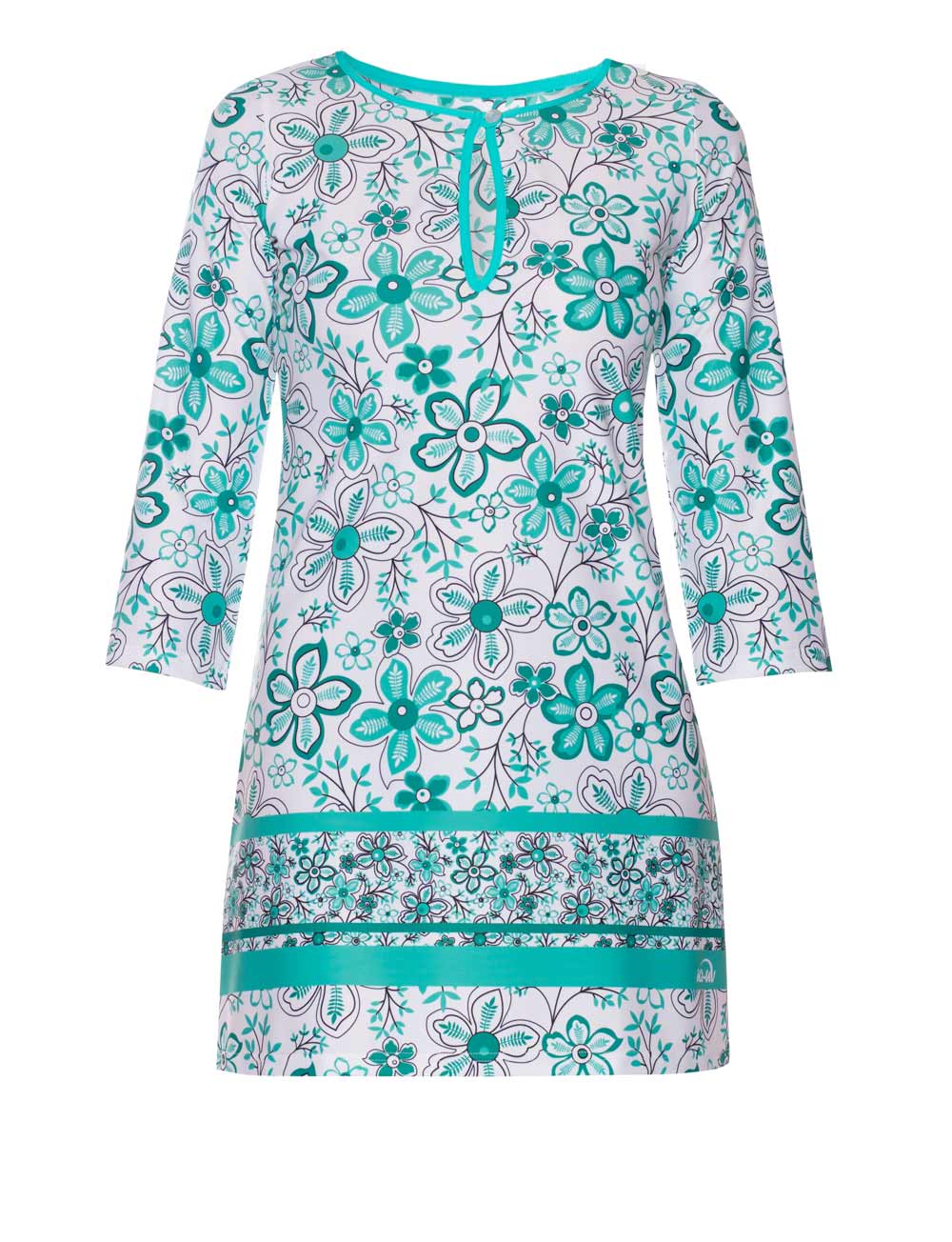 Túnica manga 3/4 Hippie para mujer con filtro solar UV 50+ marca IQ