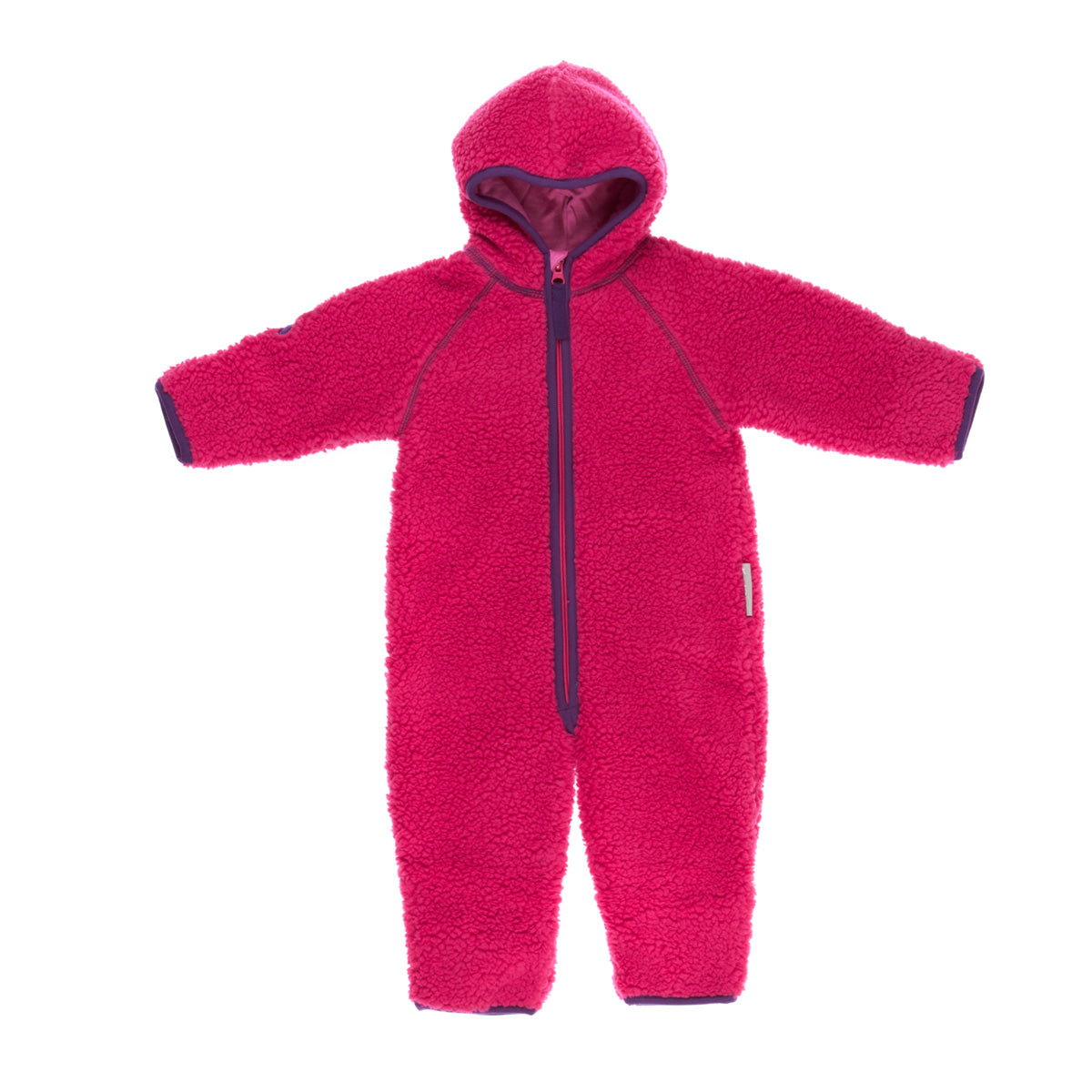 Overall de polar bebé con cierre y gorrito marca Kozikidz