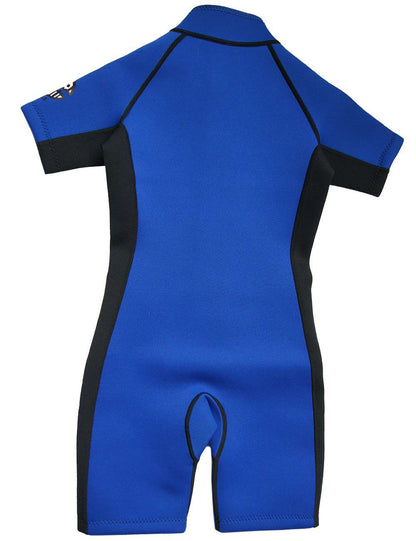 Traje de neopreno azul-negro unisex marca IQ 10-11 años