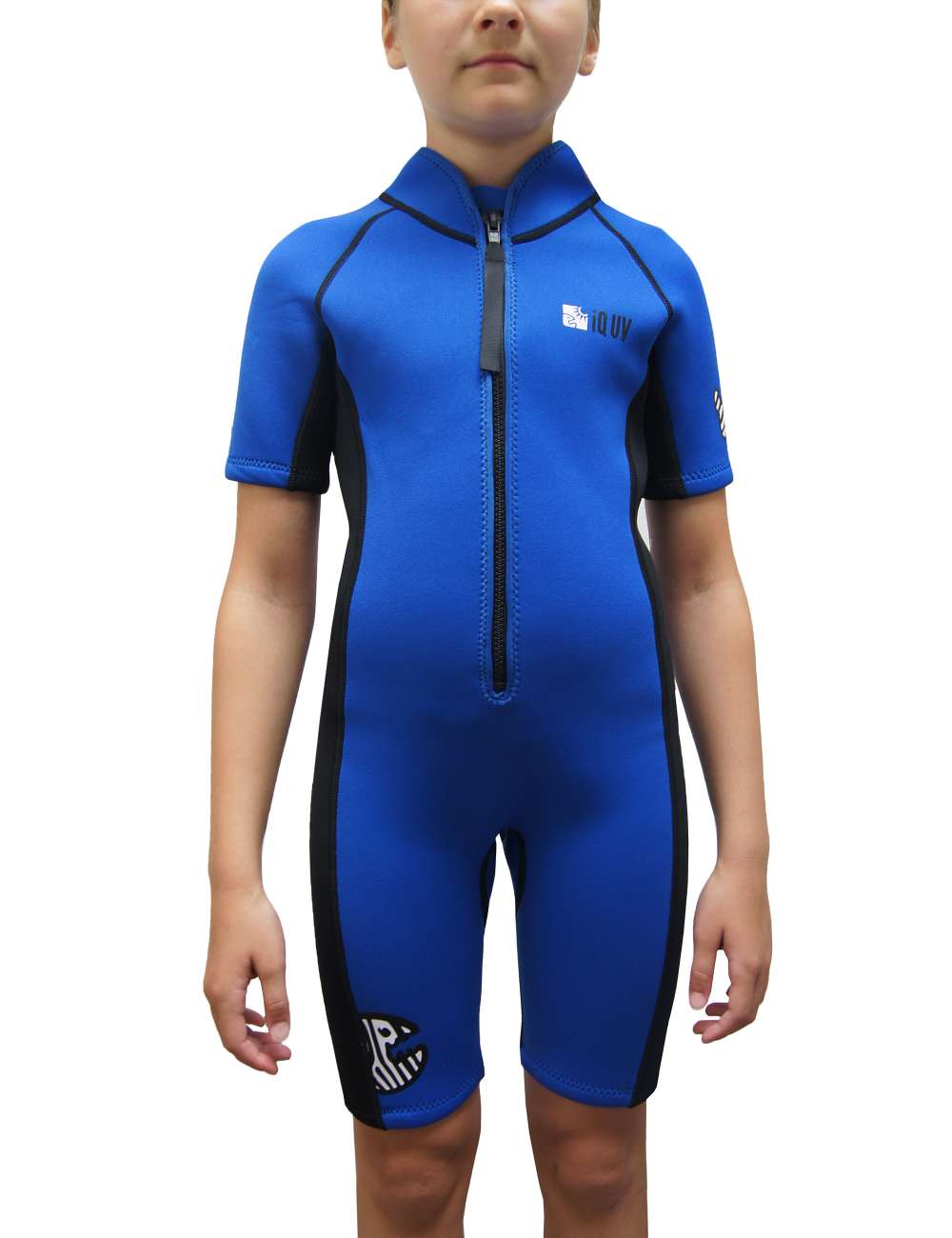 Traje de neopreno azul-negro unisex marca IQ 10-11 años