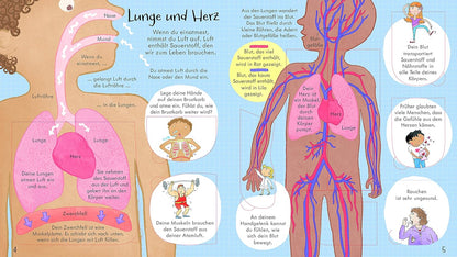 Libro de actividades alemán "Aufklappen und entdecken: dein körper" - "Abre y descubre: tu cuerpo"