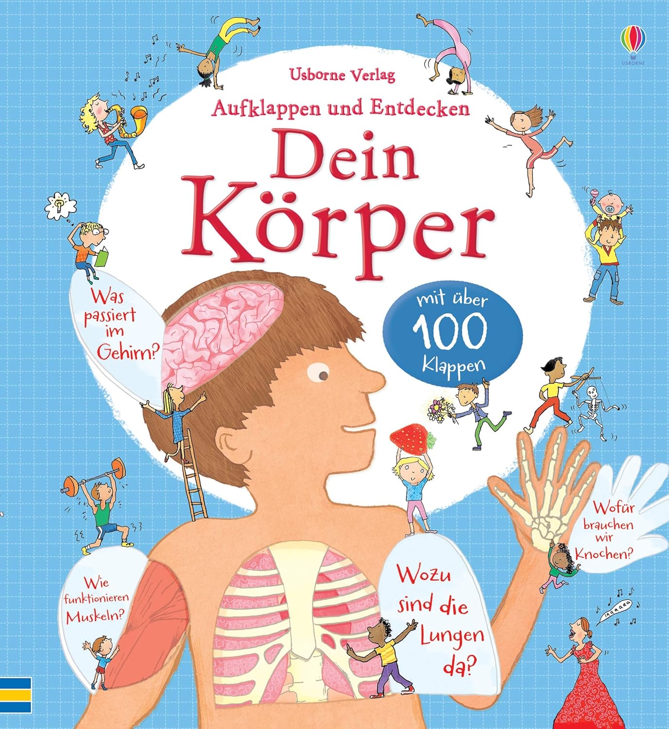 Libro de actividades alemán "Aufklappen und entdecken: dein körper" - "Abre y descubre: tu cuerpo"
