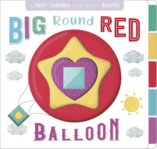 Libro de aprendizaje en inglés "Big, round, red ballon" - "Balón grande, redondo, rojo"