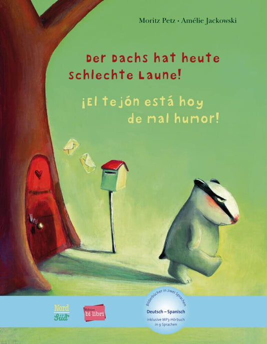"Der dachs hat heute schlechte laune!-El tejón está hoy de mal humor”. Cuento bilingüe. Diferentes idiomas.