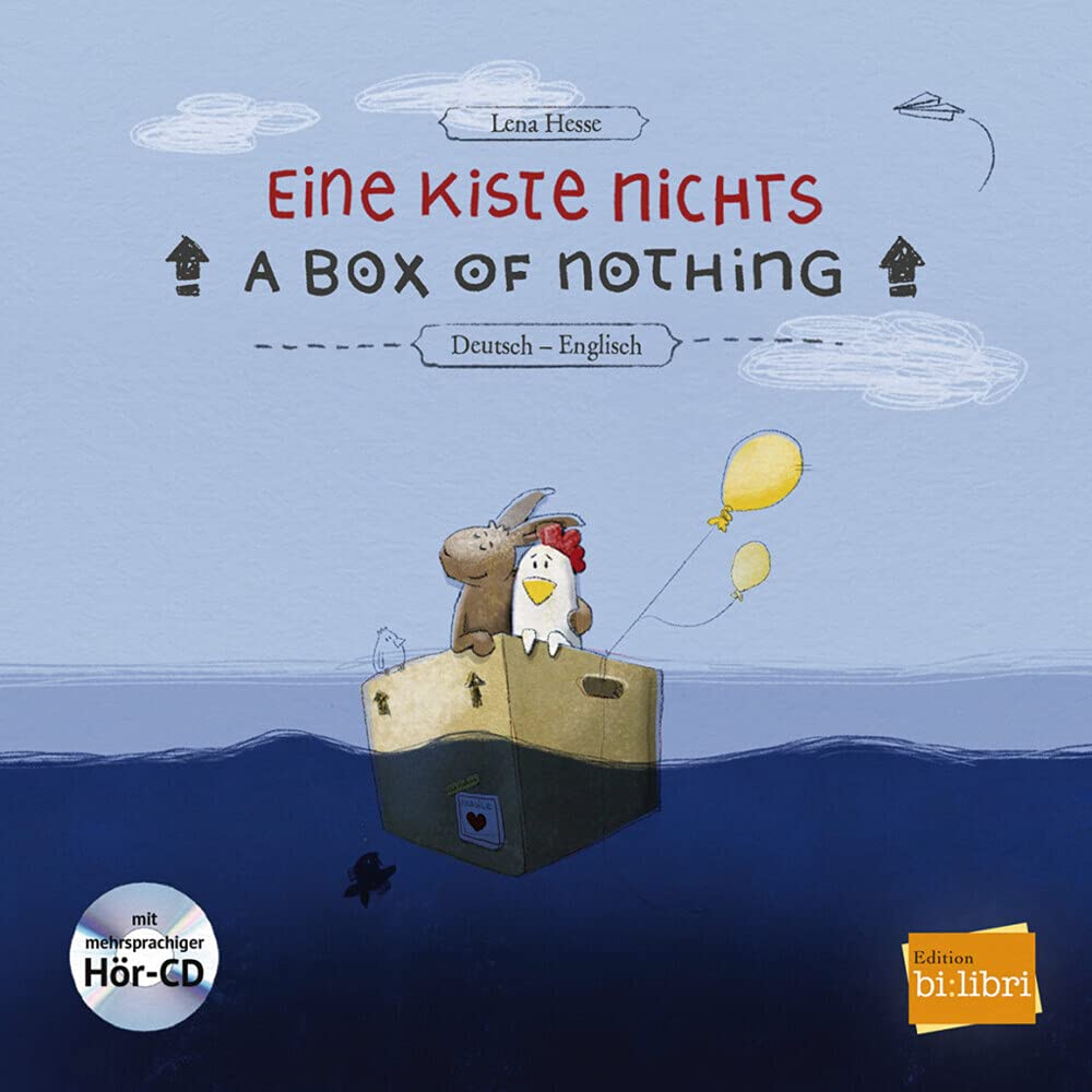 Cuento alemán-español "Una caja de nada" - "Eine Kiste nichts" -  alemán-ingles "A box of nothing" con CD en 8 idiomas