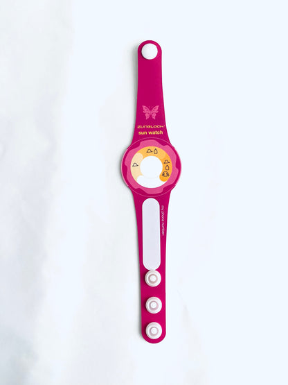 Reloj medidor de rayos UV color azul o rosado