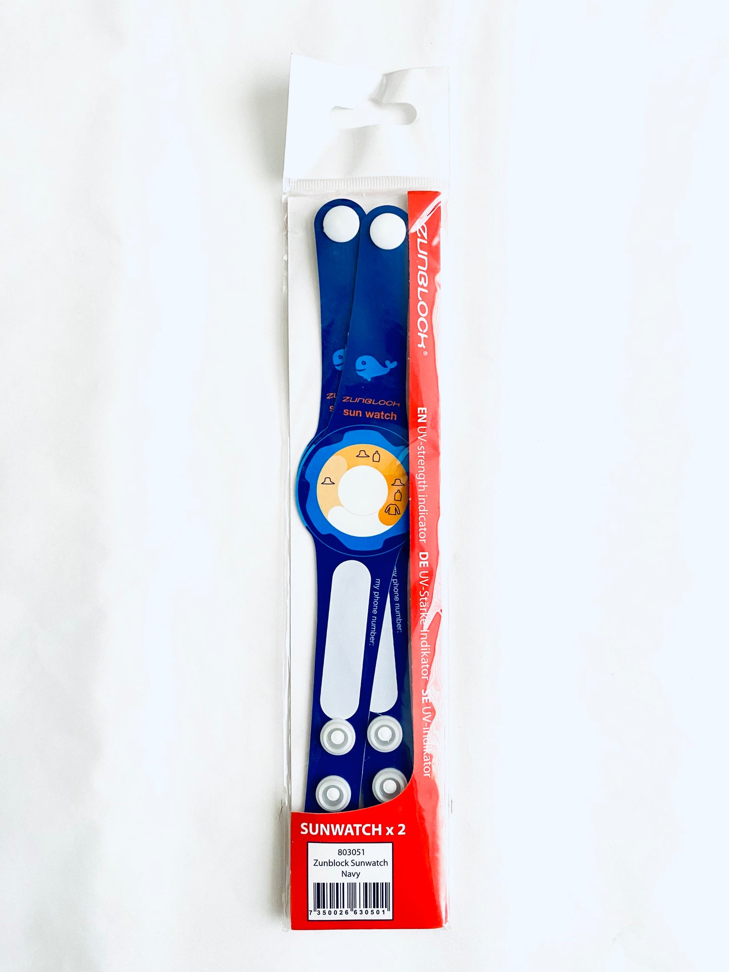 Reloj medidor de rayos UV color azul o rosado