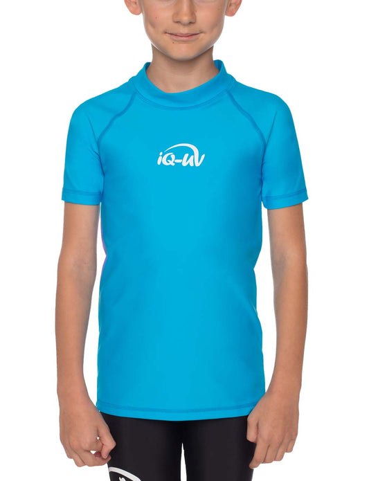 Polera juvenil manga corta con filtro solar UPF 300+ marca IQ