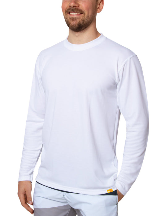 Polera manga larga de vestir corte recto hombre con filtro solar UPF 50+marca IQ