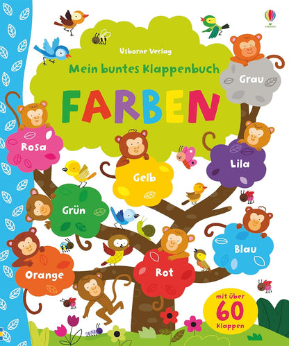 "Mein buntes Klappenbuch: Farben". Libro en alemán: Mi colorido libro con solapas: colores
