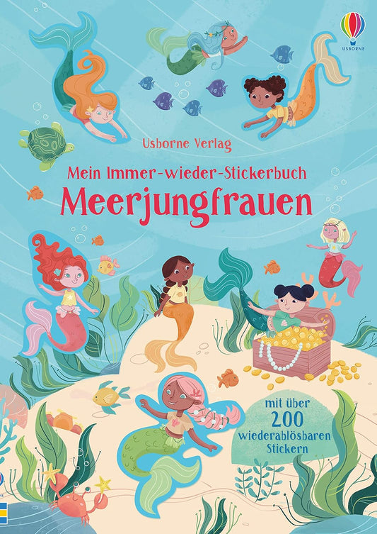 Mein Immer-wieder-Stickerbuch. "Meerjungfrauen". Libro con adhesivos. Alemán