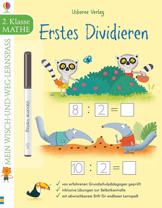 Libro alemán: Mein Wisch-und-weg-Lernspaß: Erstes Dividieren