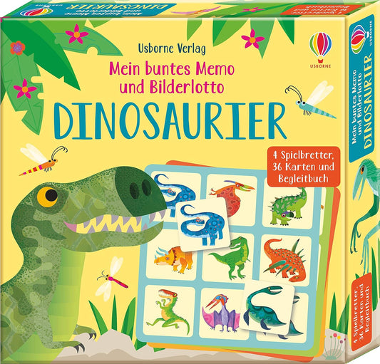 "Mein buntes Memo und Bilderlotto: Dinosaurier" Memorice alemán