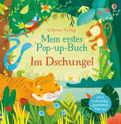 Libro de cuentos alemán "Mein erstes pup-up-Buch: im Dschungel" - "Mi primer libro 3d: en la jungla"