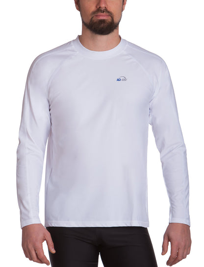 Polera manga larga corte recto hombre con filtro solar UPF 300+ marca IQ