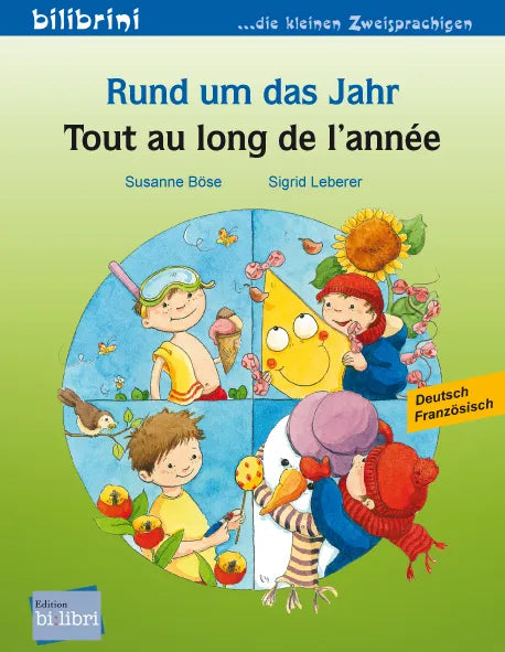"Rund um das Jahr-A lo largo del año". Cuento bilingüe. Diferentes idiomas.
