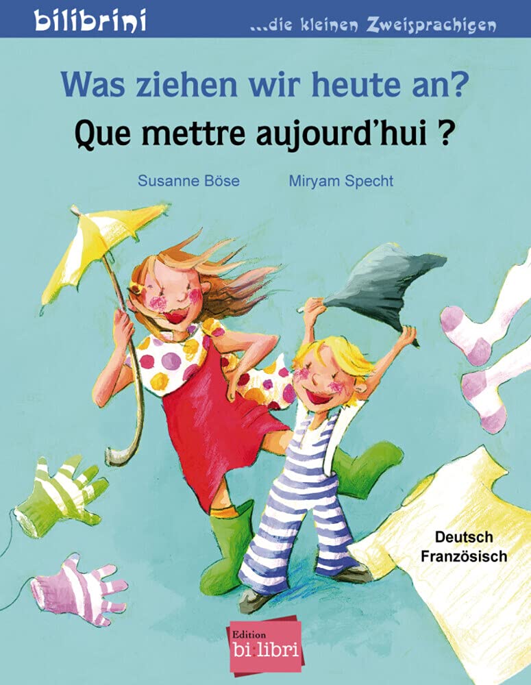 "Was ziehen wie heute an?-Que nos ponemos hoy?". Cuento bilingüe. Diferentes idiomas.