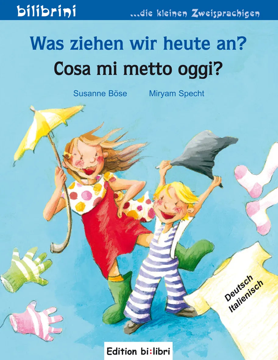 "Was ziehen wie heute an?-Que nos ponemos hoy?". Cuento bilingüe. Diferentes idiomas.