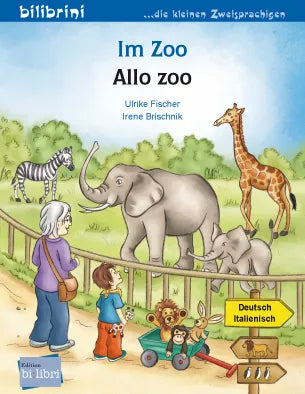 "Im Zoo-En el Zoológico". Cuento bilingüe. Diferentes idiomas.