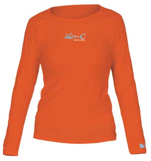 Polera manga larga corte recto mujer con filtro solar UPF 300+ marca IQ